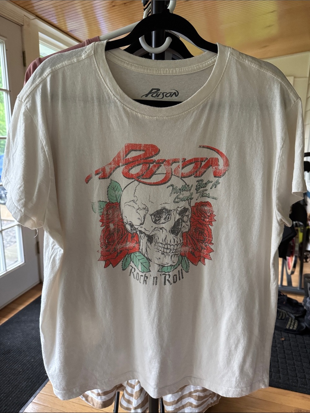 Poison graphic band t-shirt XL